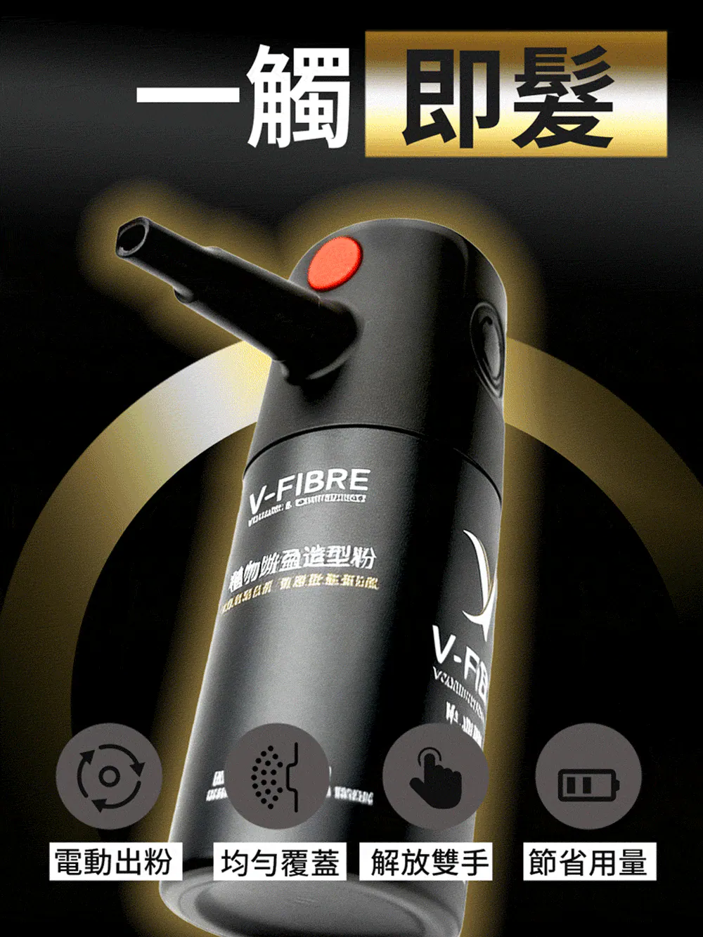 V-FIBRE植物豐盈造型粉4件組 介紹圖 5
